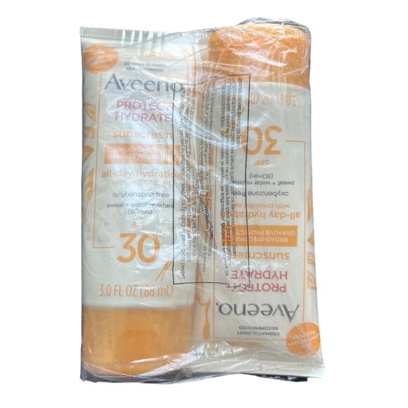 Aveeno Protect + Hydrate SPF 30 Broad Spectrum Sunscreen LOT of 2, 3.0 Fl Oz - Picture 6 of 7